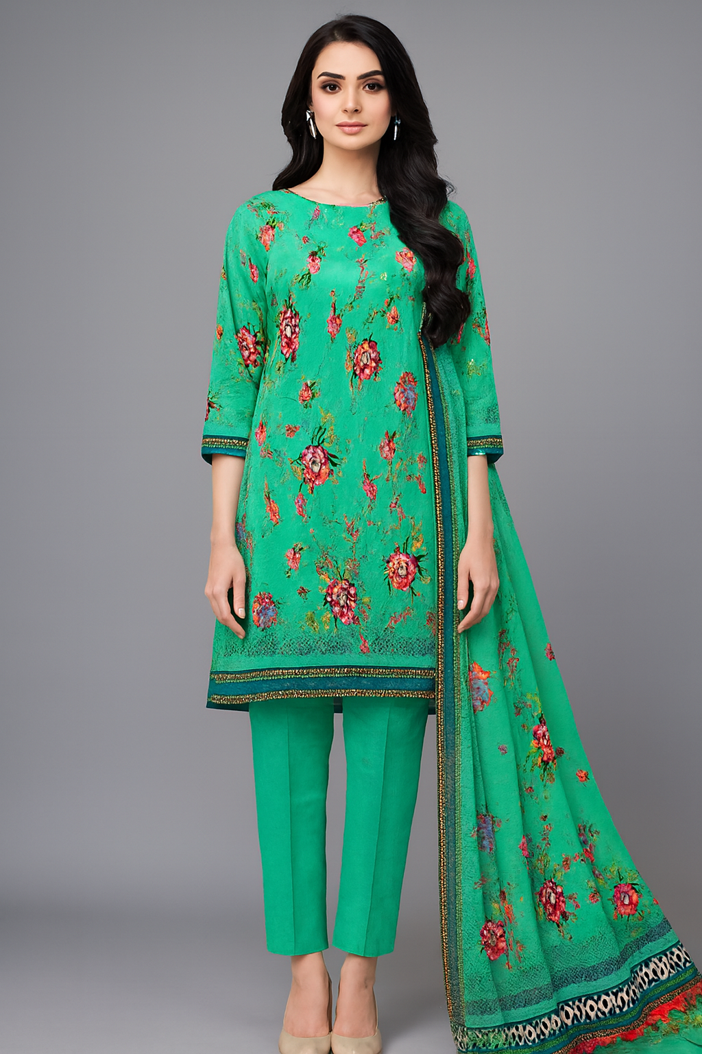 Sapphire Unstitched Lawn 3pc