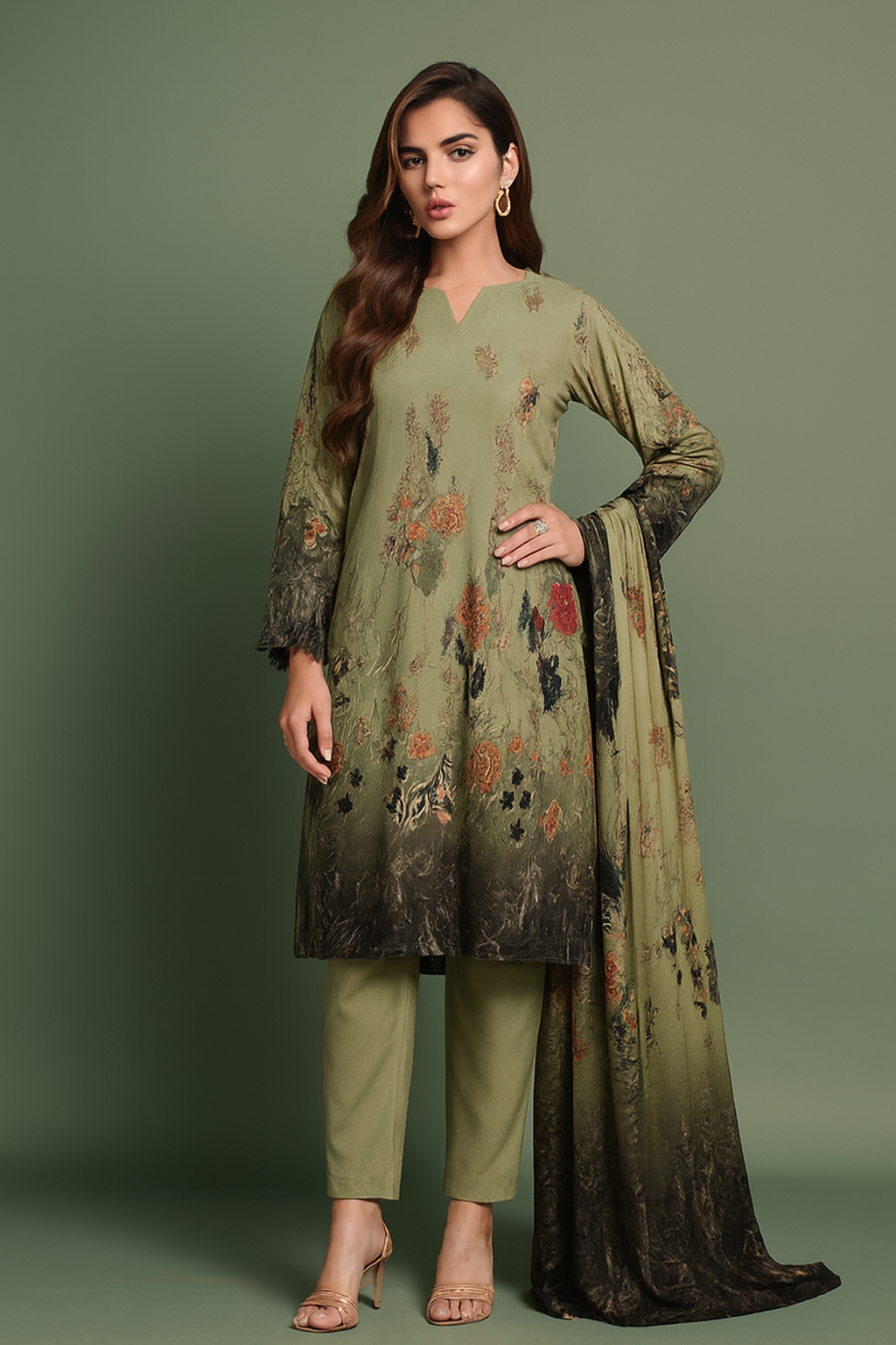 Alkaram Unstitched Lawn 3pc