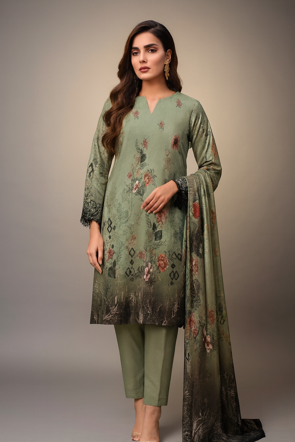 Alkaram Unstitched Lawn 3pc