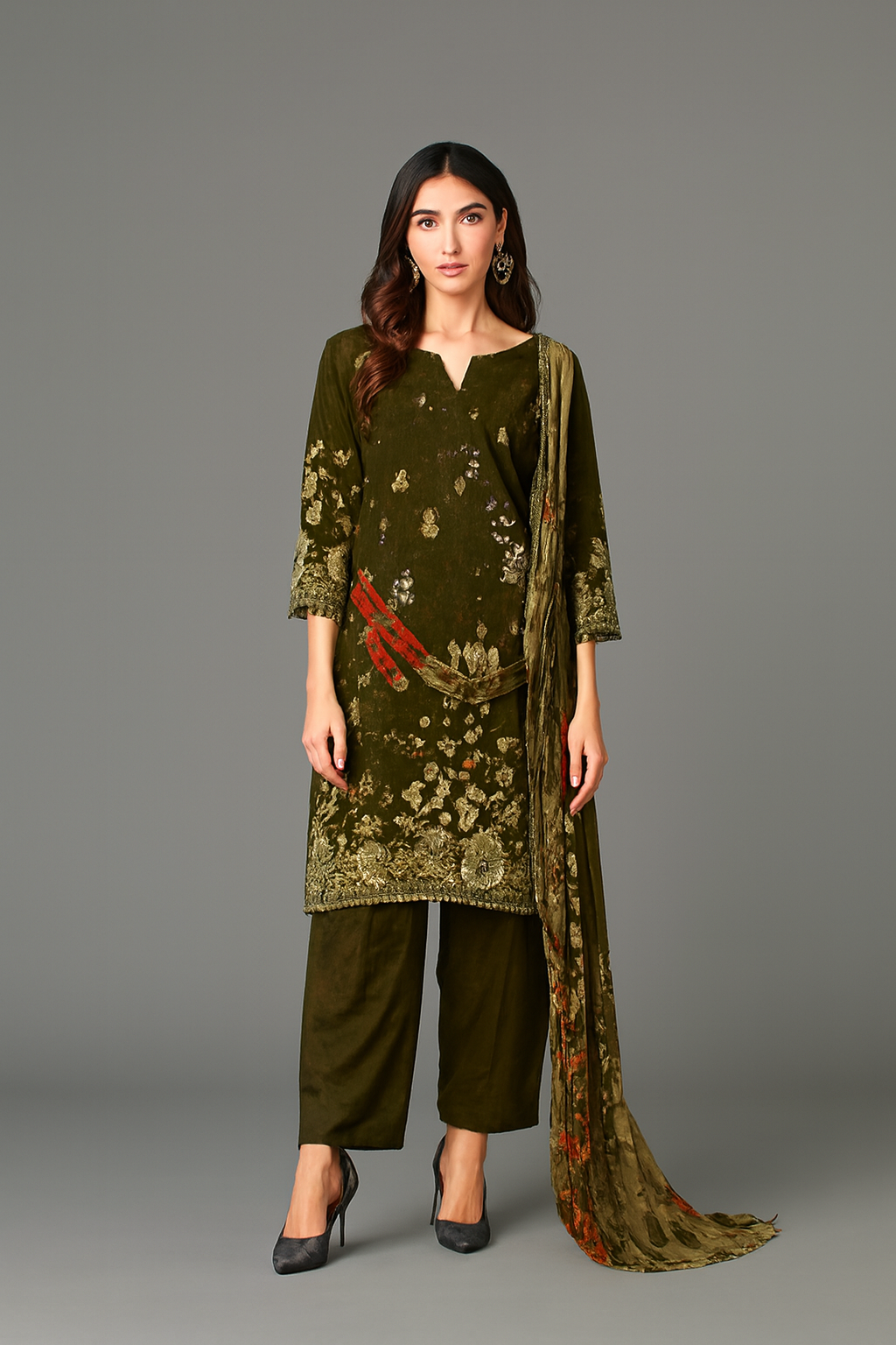 Alkaram Unstitched Lawn 3pc