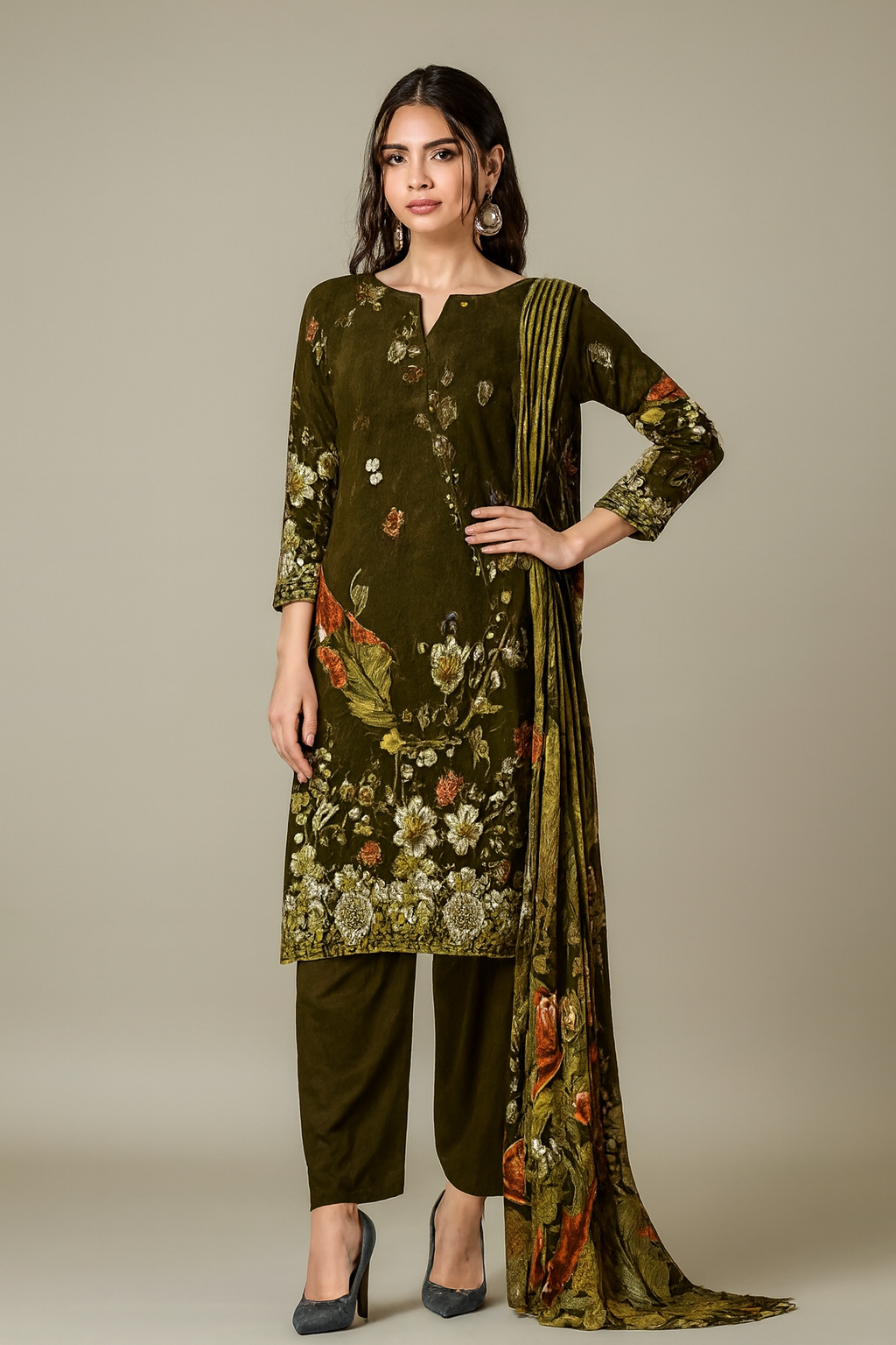Alkaram Unstitched Lawn 3pc