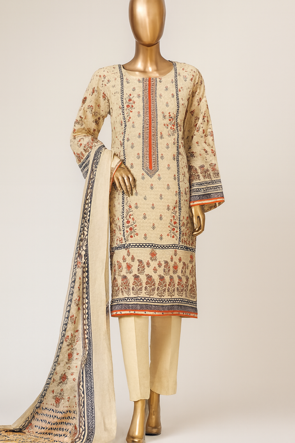 Sapphire Unstitched Lawn 3pc