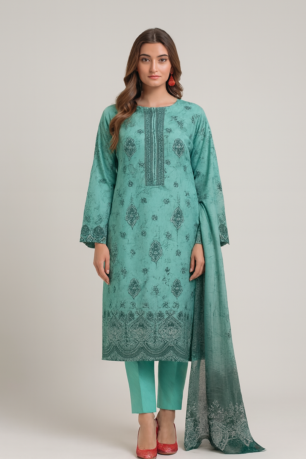 Sapphire Unstitched Lawn 3pc