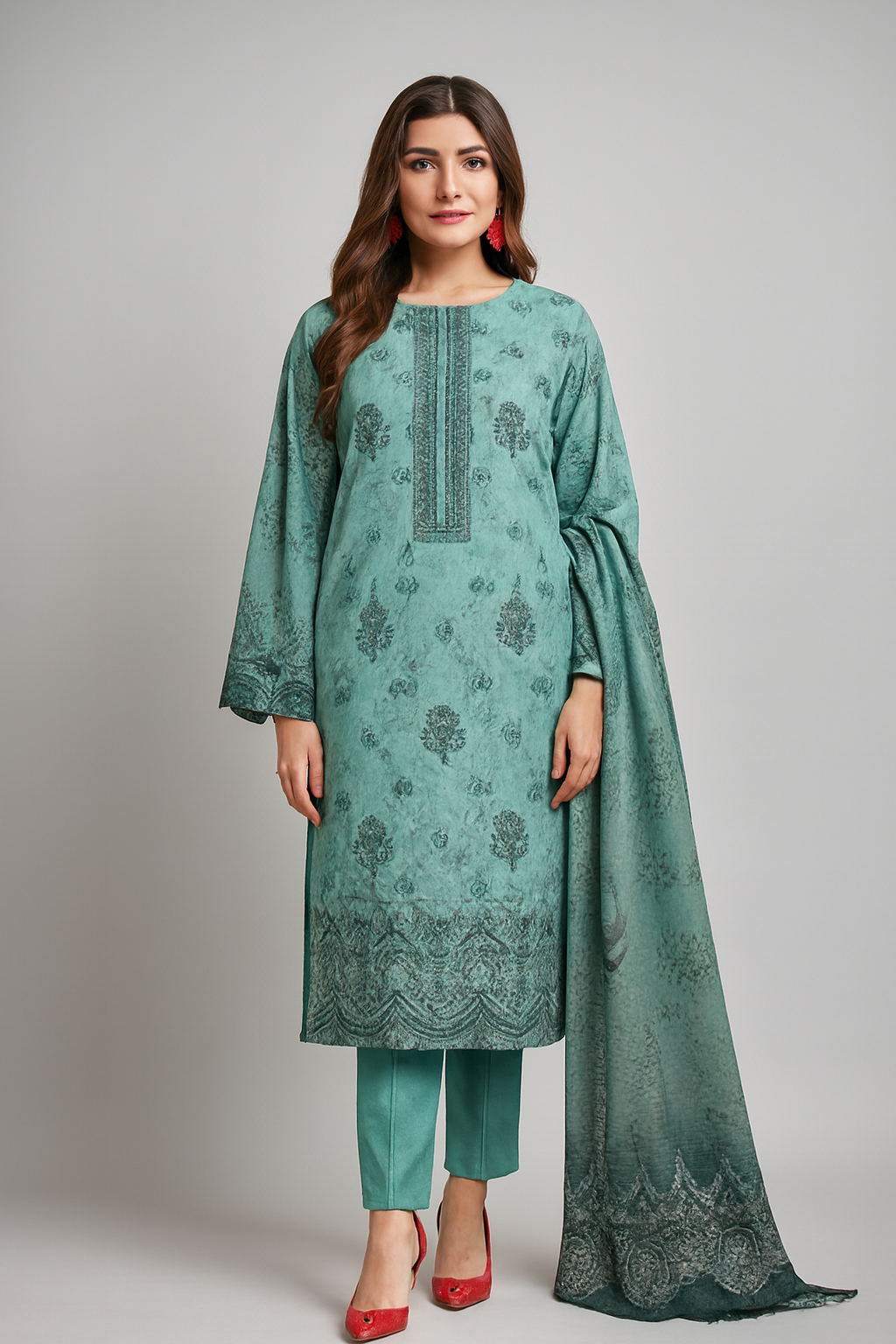 Sapphire Unstitched Lawn 3pc